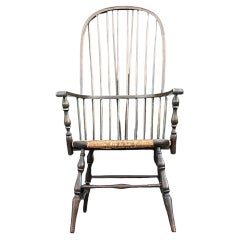 Chaise traditionnelle Windsor à dossier cerclé vintage