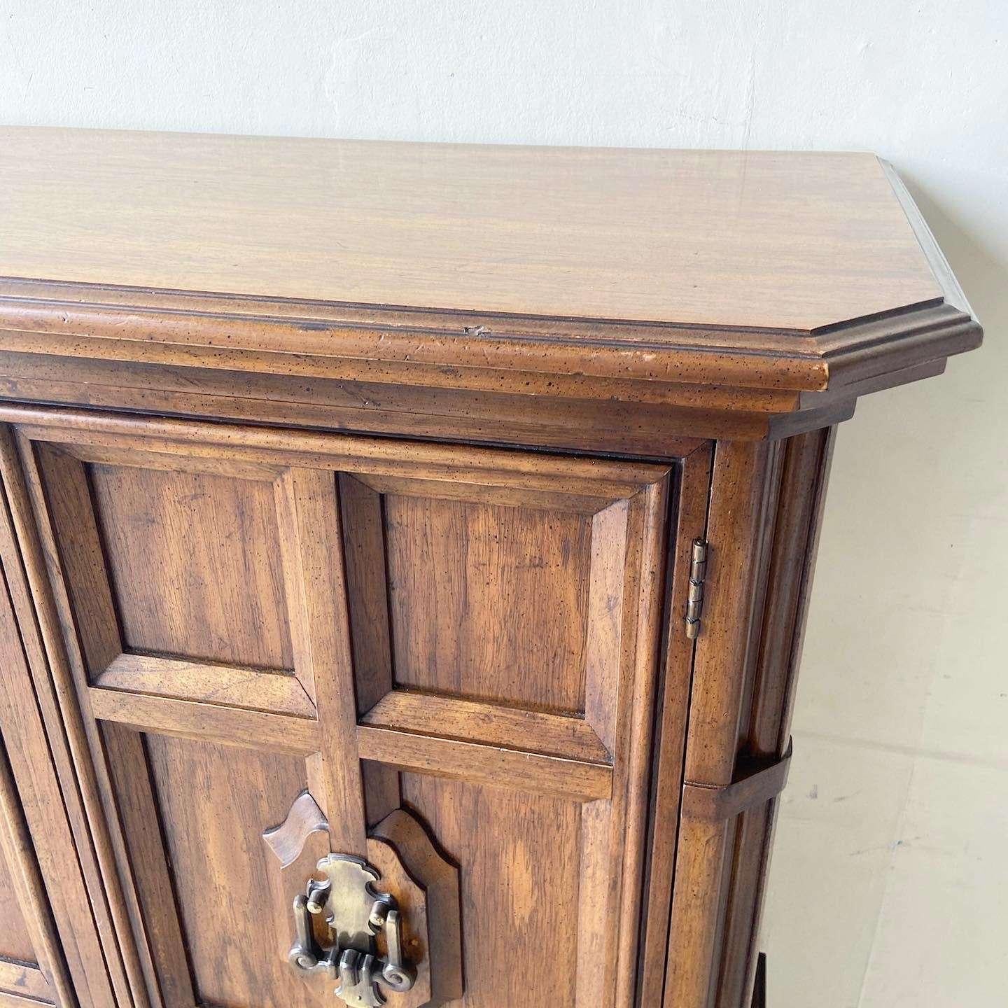 Vintage Traditional Wooden Armoire by Drexel Heritage For Sale 2