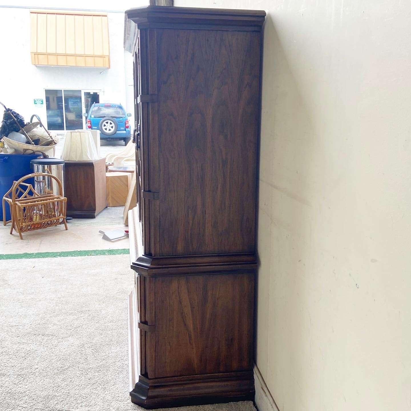 Late 20th Century Vintage Traditional Wooden Armoire by Drexel Heritage For Sale