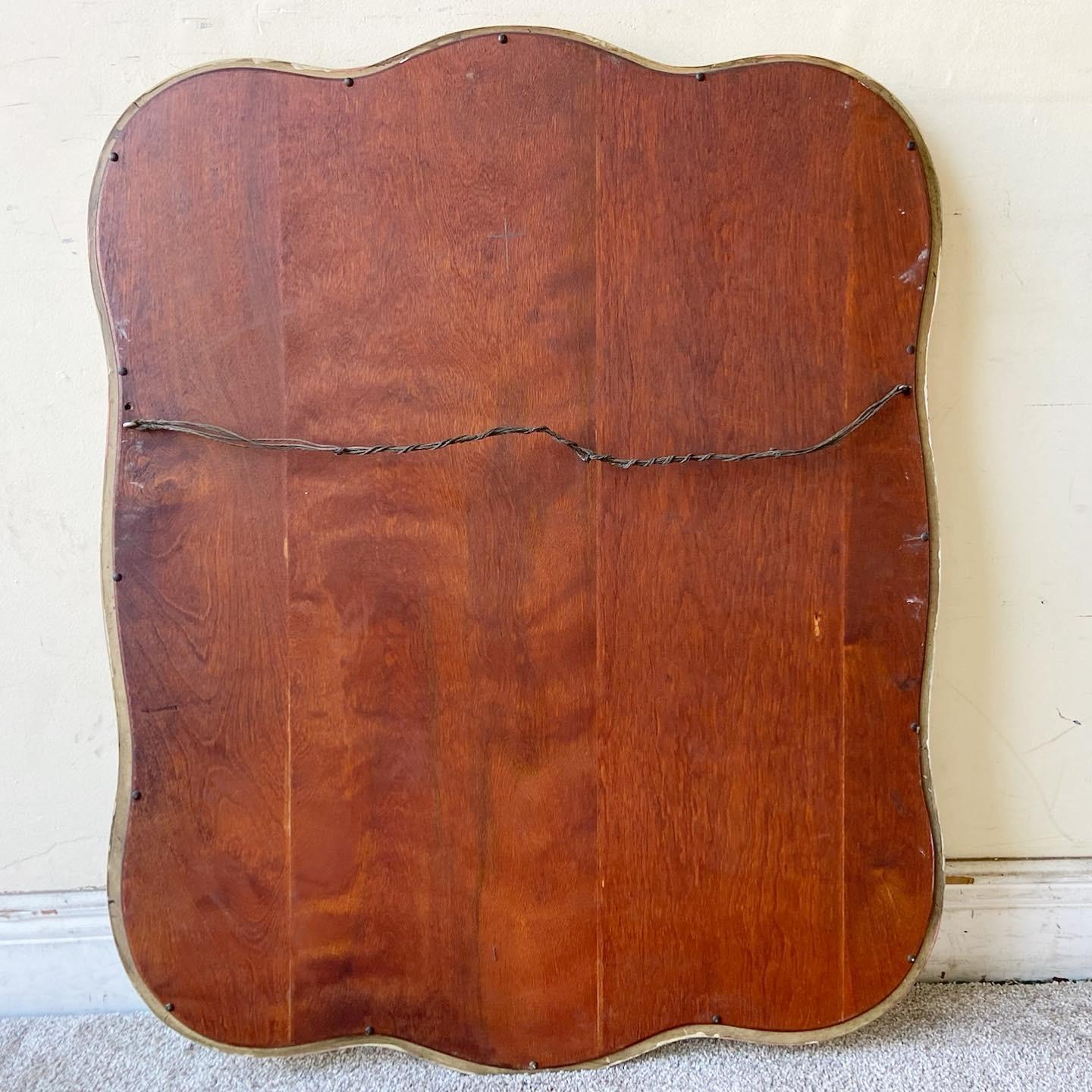 Vintage Traditional Wooden Mirror For Sale 1