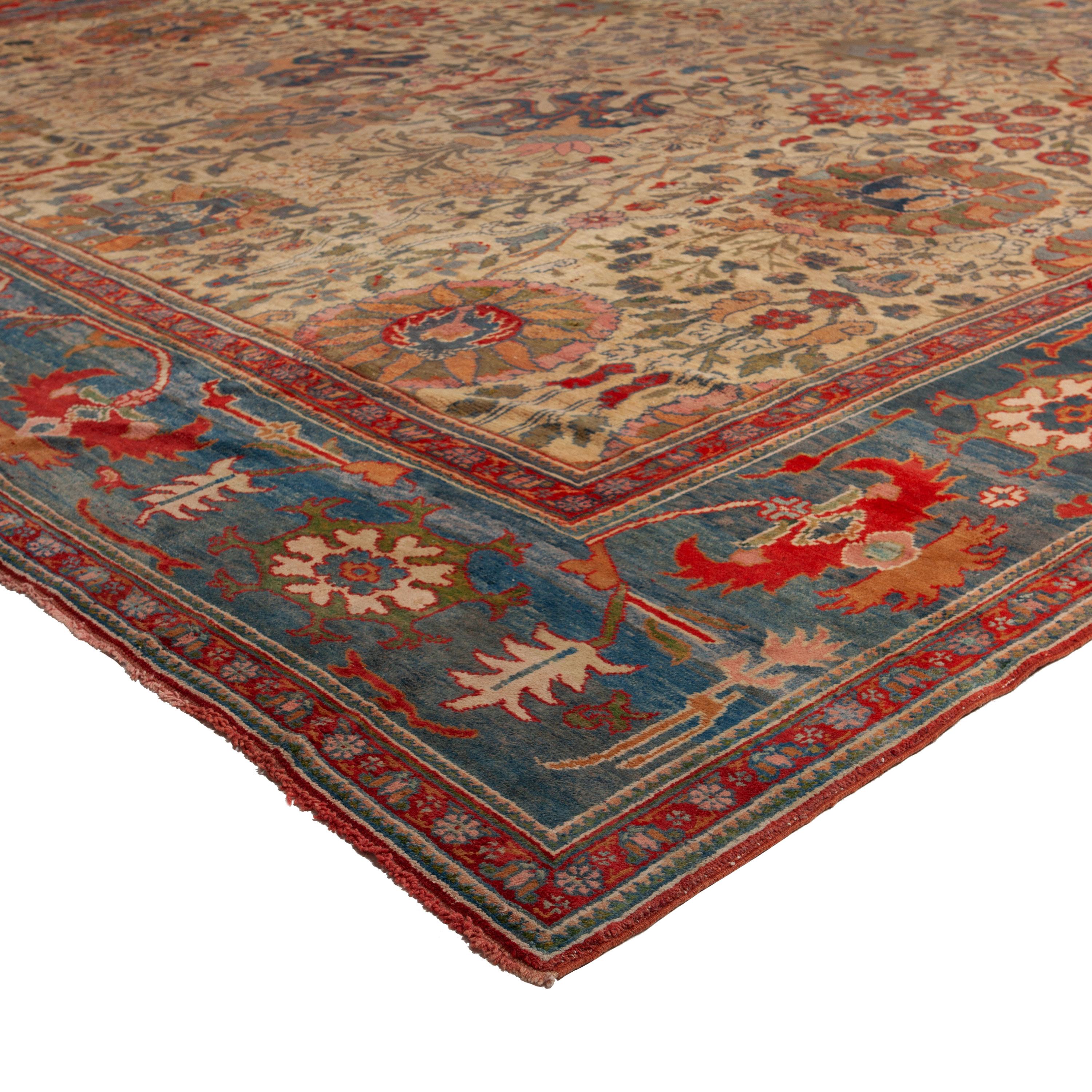 Turkish abc carpet Vintage Traditional Wool Oushak Rug - 16'5