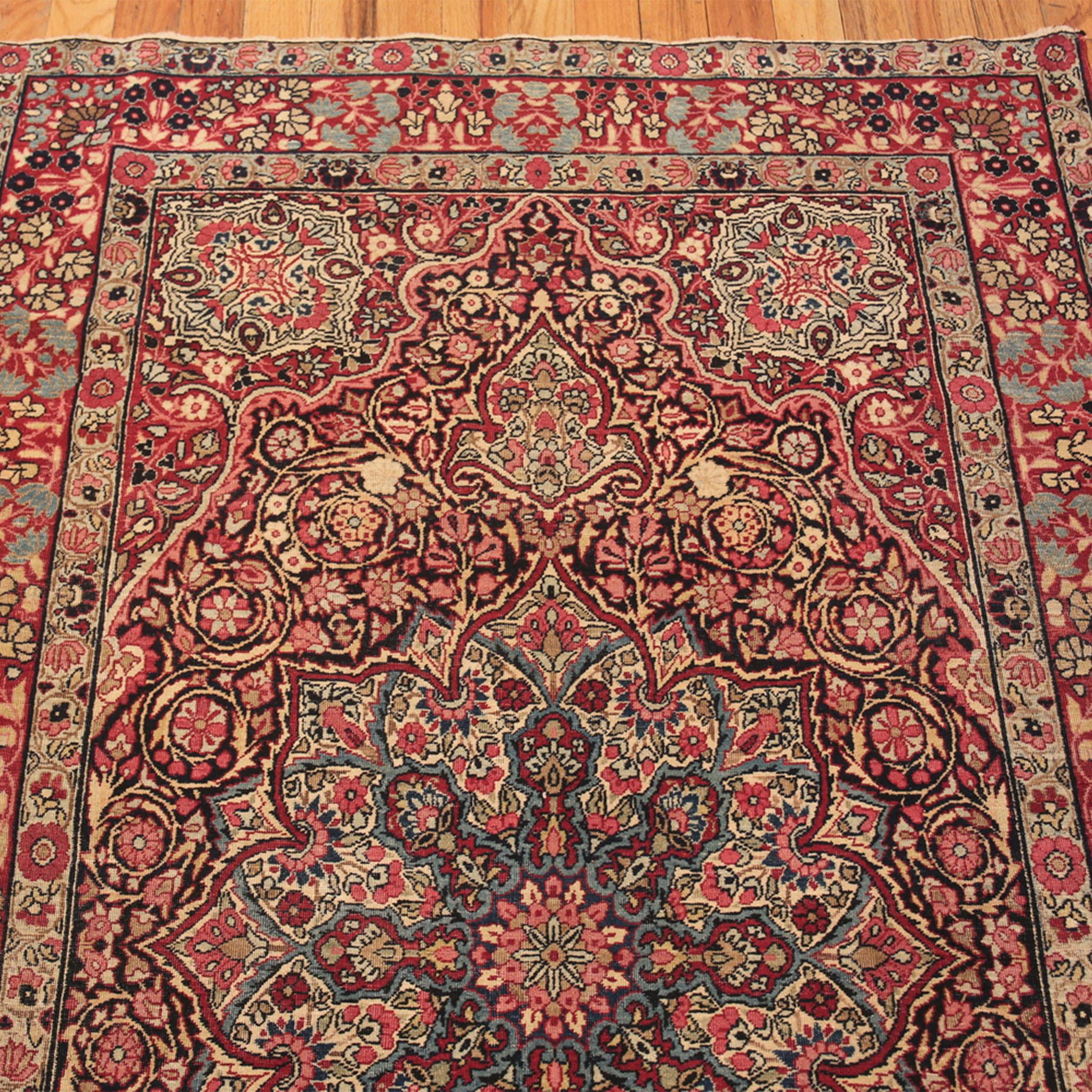 Kirman abc carpet Vintage Traditional Wool Persian Rug - 4'5