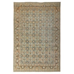 Tapis traditionnel vintage en laine abc - 6'9" x 10'