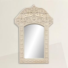 Vintage Tramp Art Framed Mirror