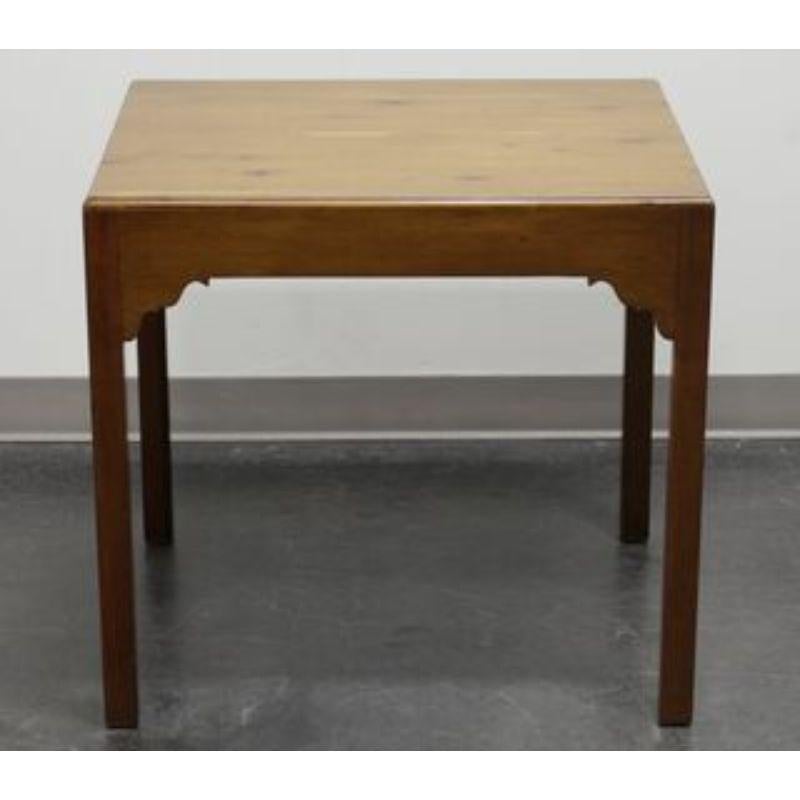 20th Century Vintage Transitional Yew Wood End Side Table