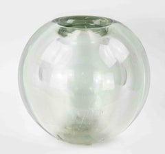 Vase vintage en verre transparent, 1970