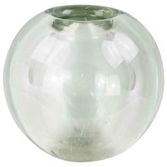 Vase vintage en verre transparent, 1970