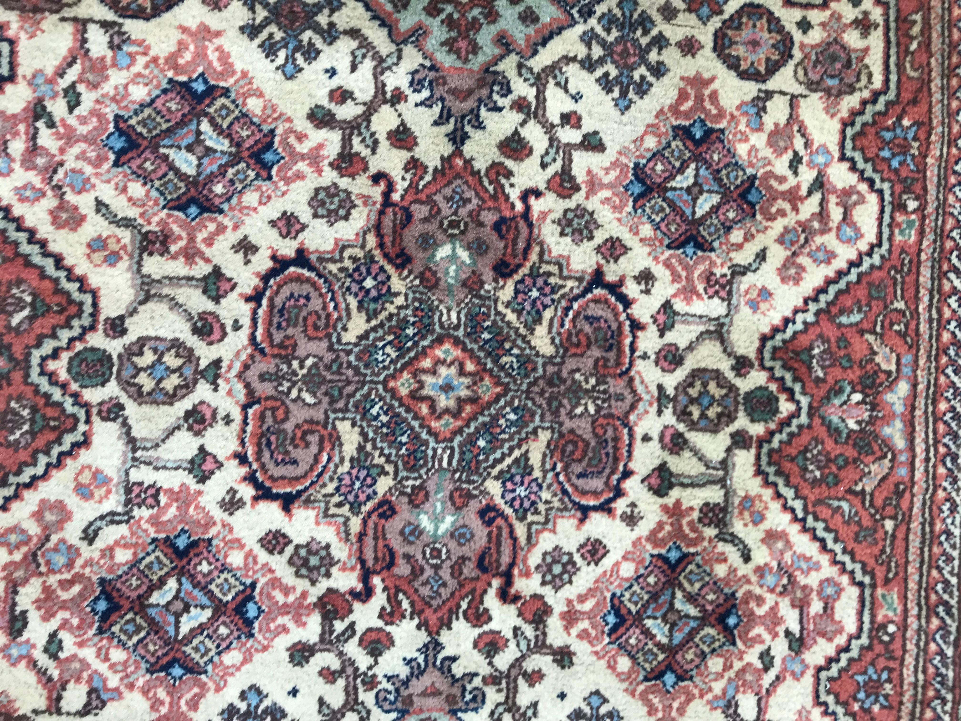 Romanian Bobyrug’s Vintage Transylvanian Persian Design Rug For Sale