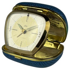 Vintage travel alarm clock by Schatz, 7 Jewel, Germany, 1970s