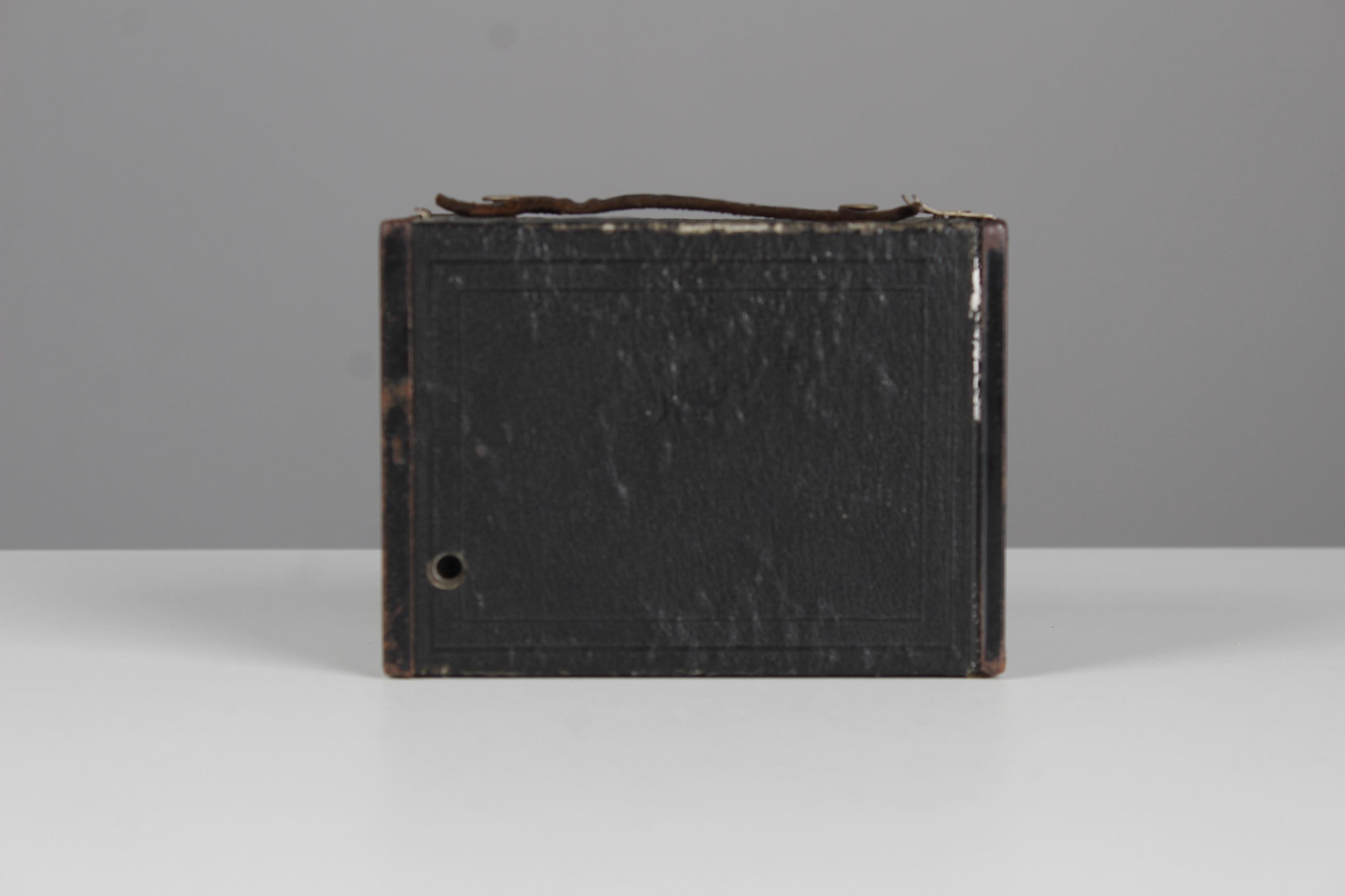 Vintage box camera from the 1930s.
No. 2 Brownie, Model F. Patented in th U.S.A.