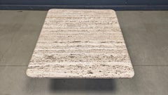 Vintage travertine coffee table, 1970s