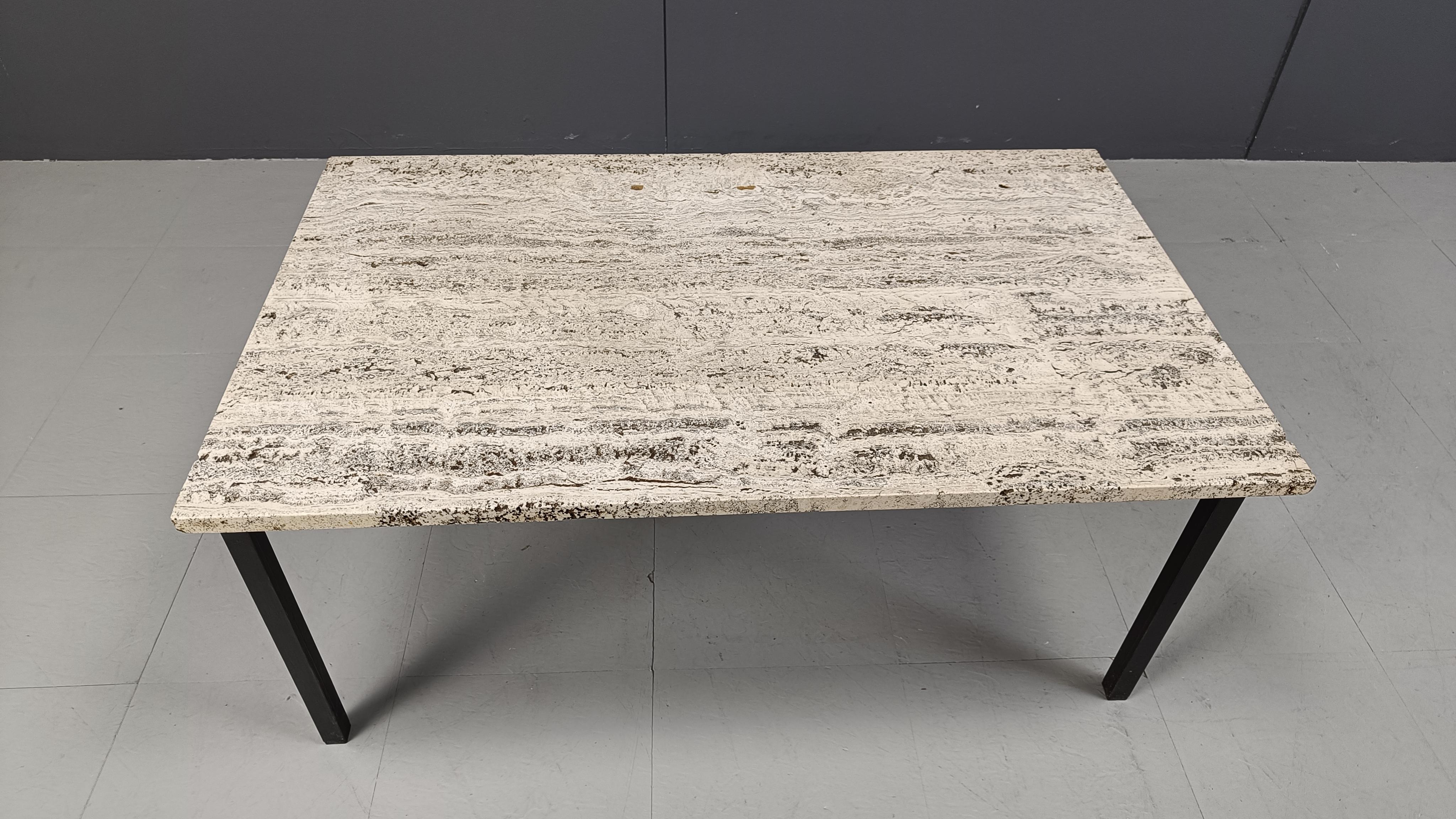 Late 20th Century Vintage travertine coffee table, 1970s