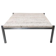 Vintage Travertine Coffee Table, 1970s