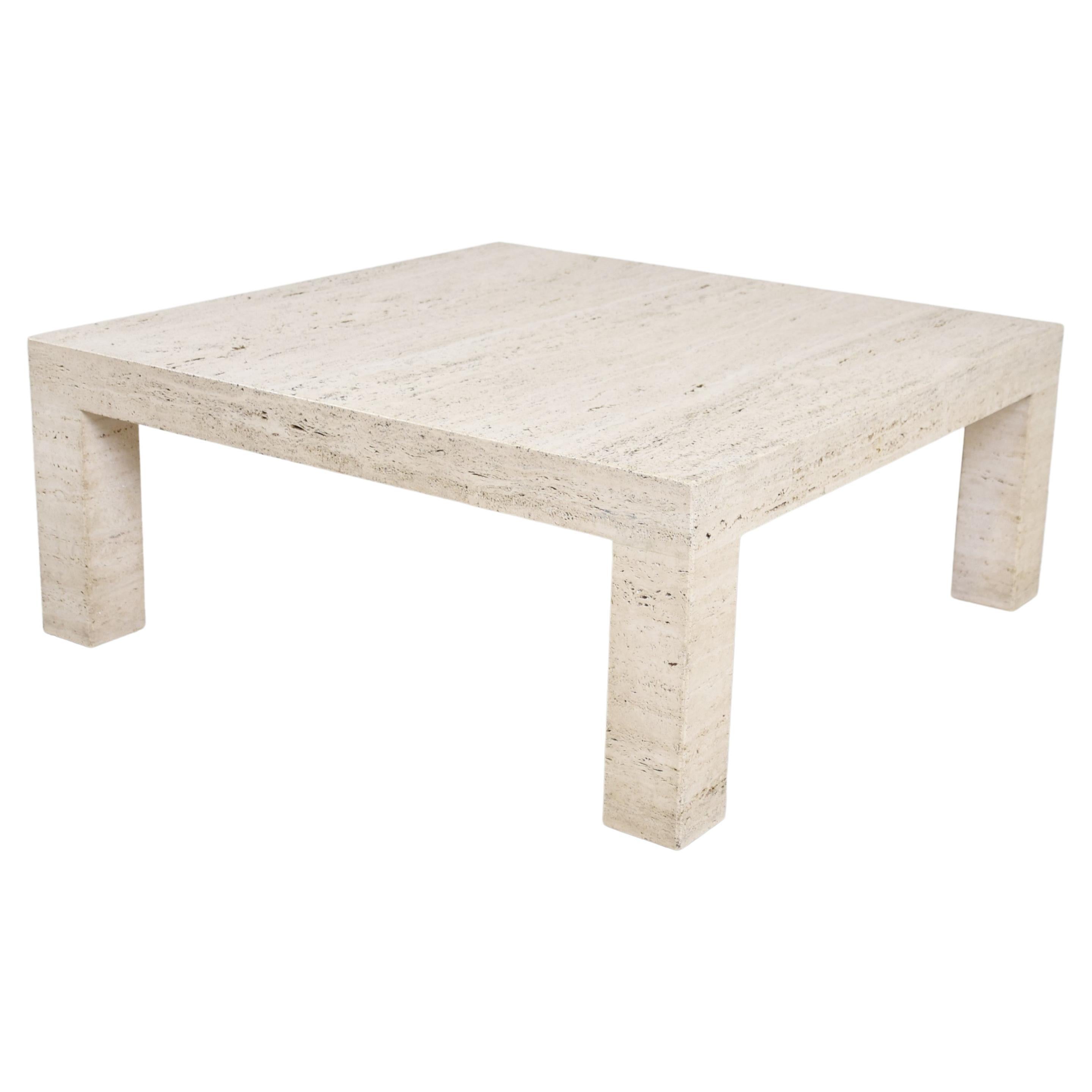 Vintage Travertine Coffee Table, 1970s at 1stDibs