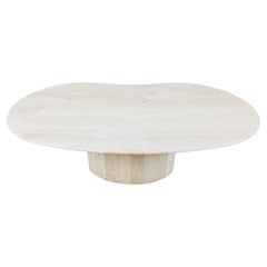 Vintage Travertine Coffee Table, 1970s