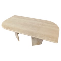 Vintage travertine coffee table, 1970s