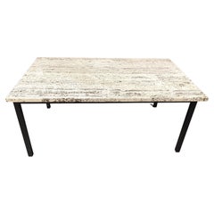 Vintage travertine coffee table, 1970s