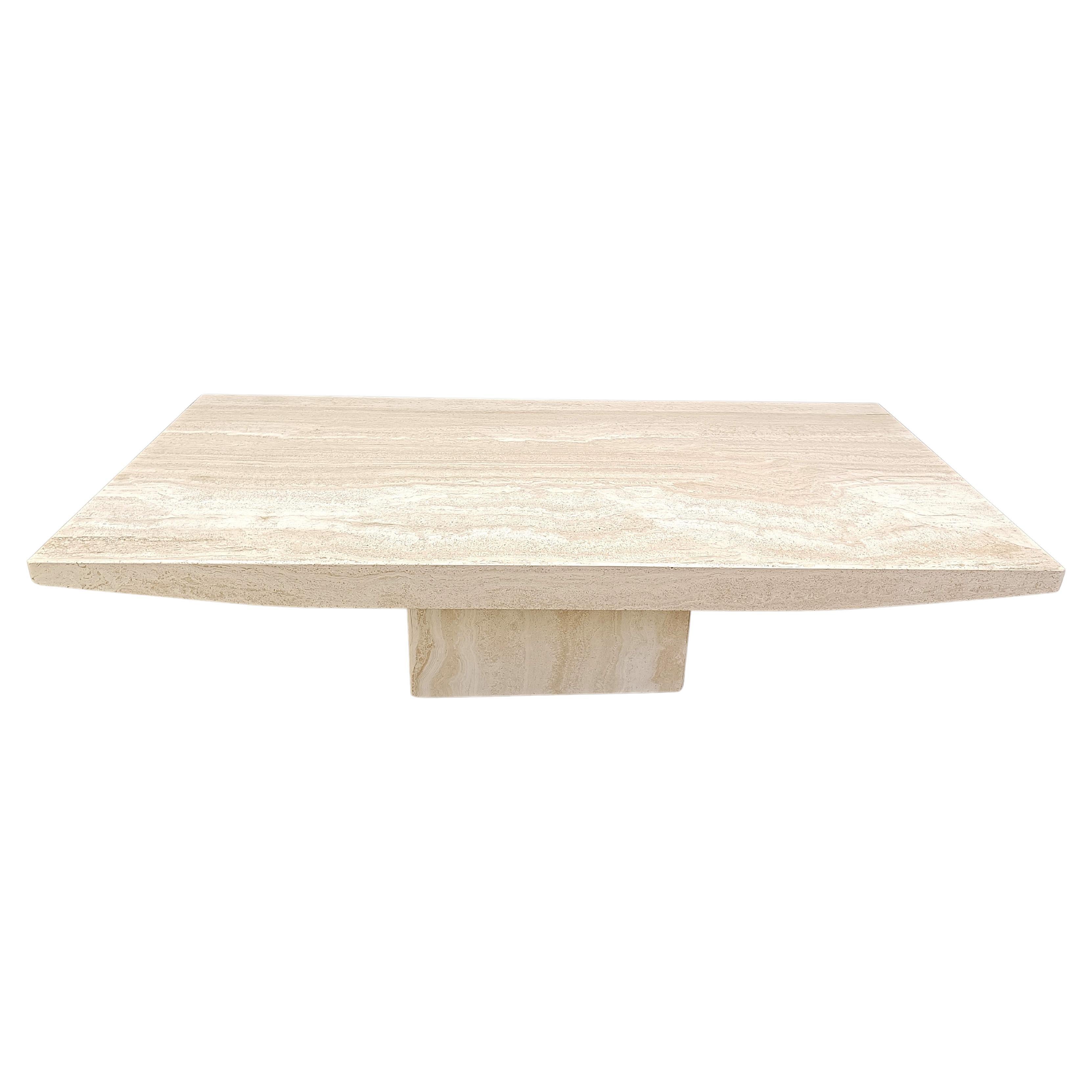 Vintage travertine coffee table, 1970s