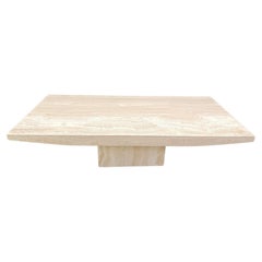 Vintage travertine coffee table, 1970s