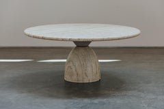 Vintage Travertine Coffee Table By Peter Draenert, Netherlands 1970s