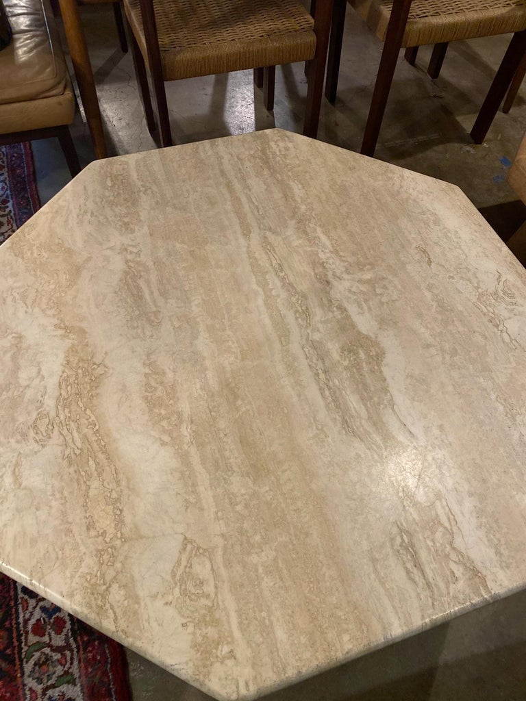 Vintage Travertine Coffee Table For Sale at 1stDibs