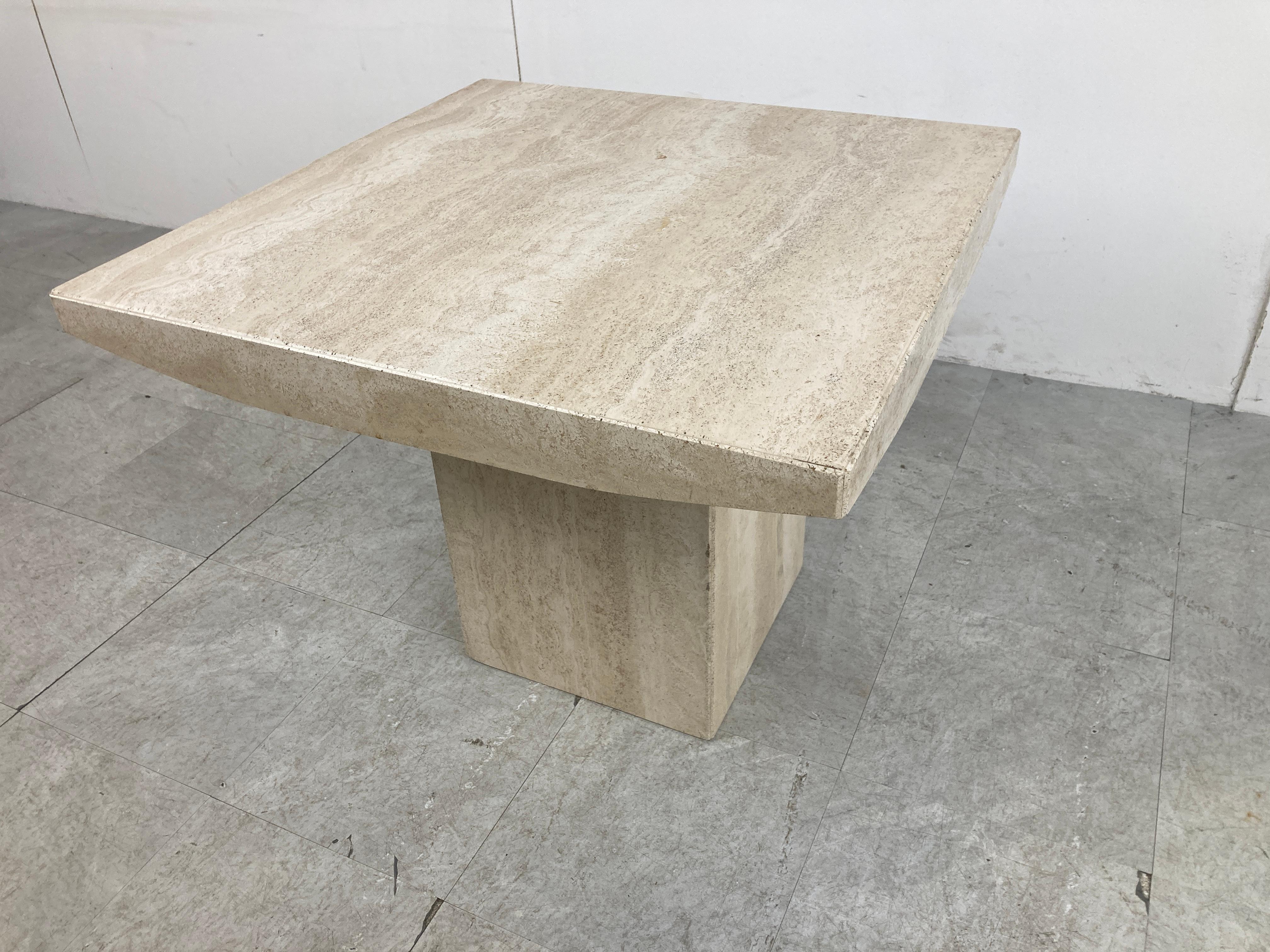 Mid-Century Modern Vintage Travertine Coffee Table or Side Table, 1970s  For Sale