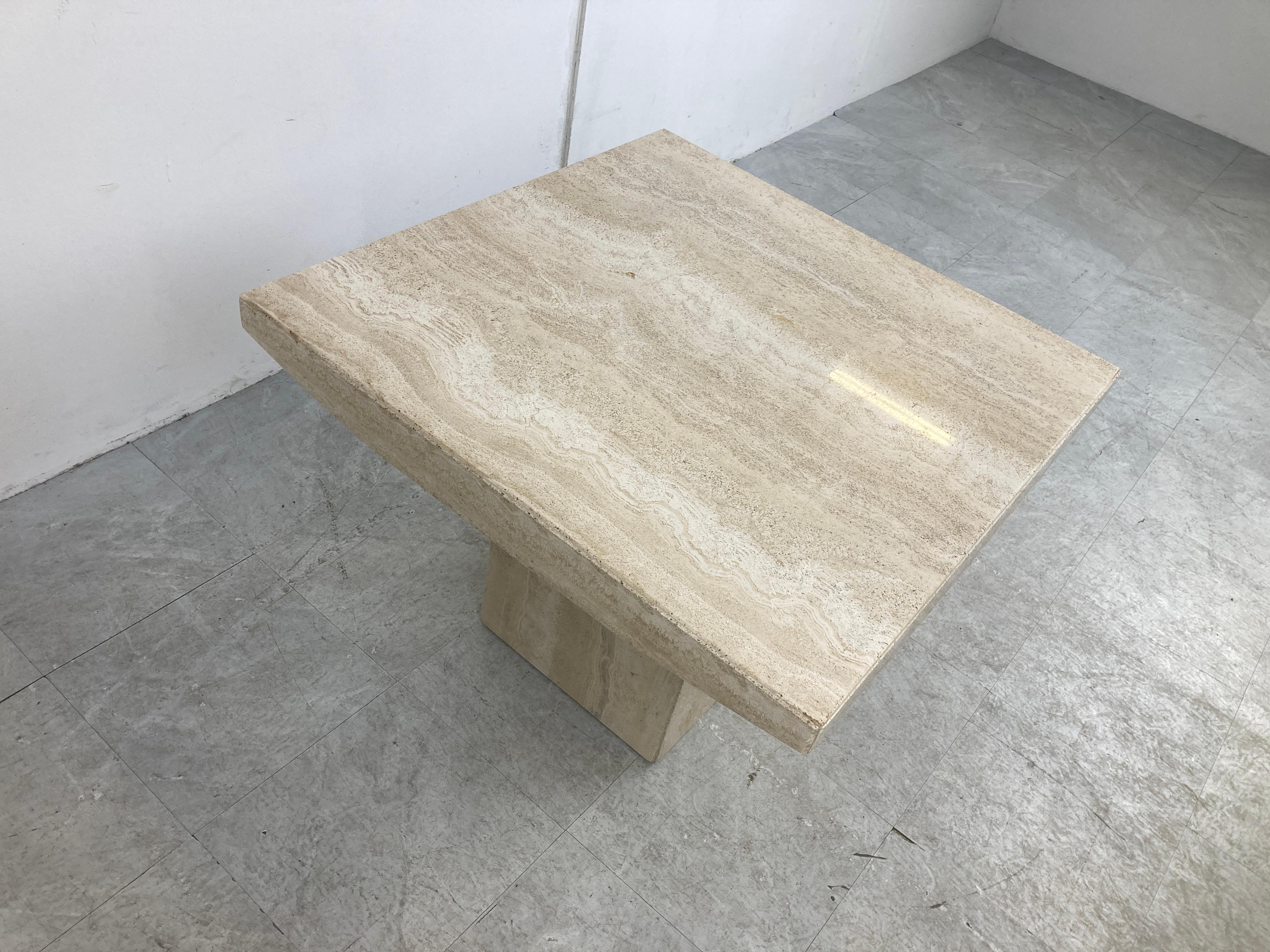 Vintage Travertine Coffee Table or Side Table, 1970s  For Sale 3