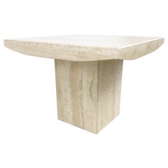 Vintage Travertine Coffee Table or Side Table, 1970s