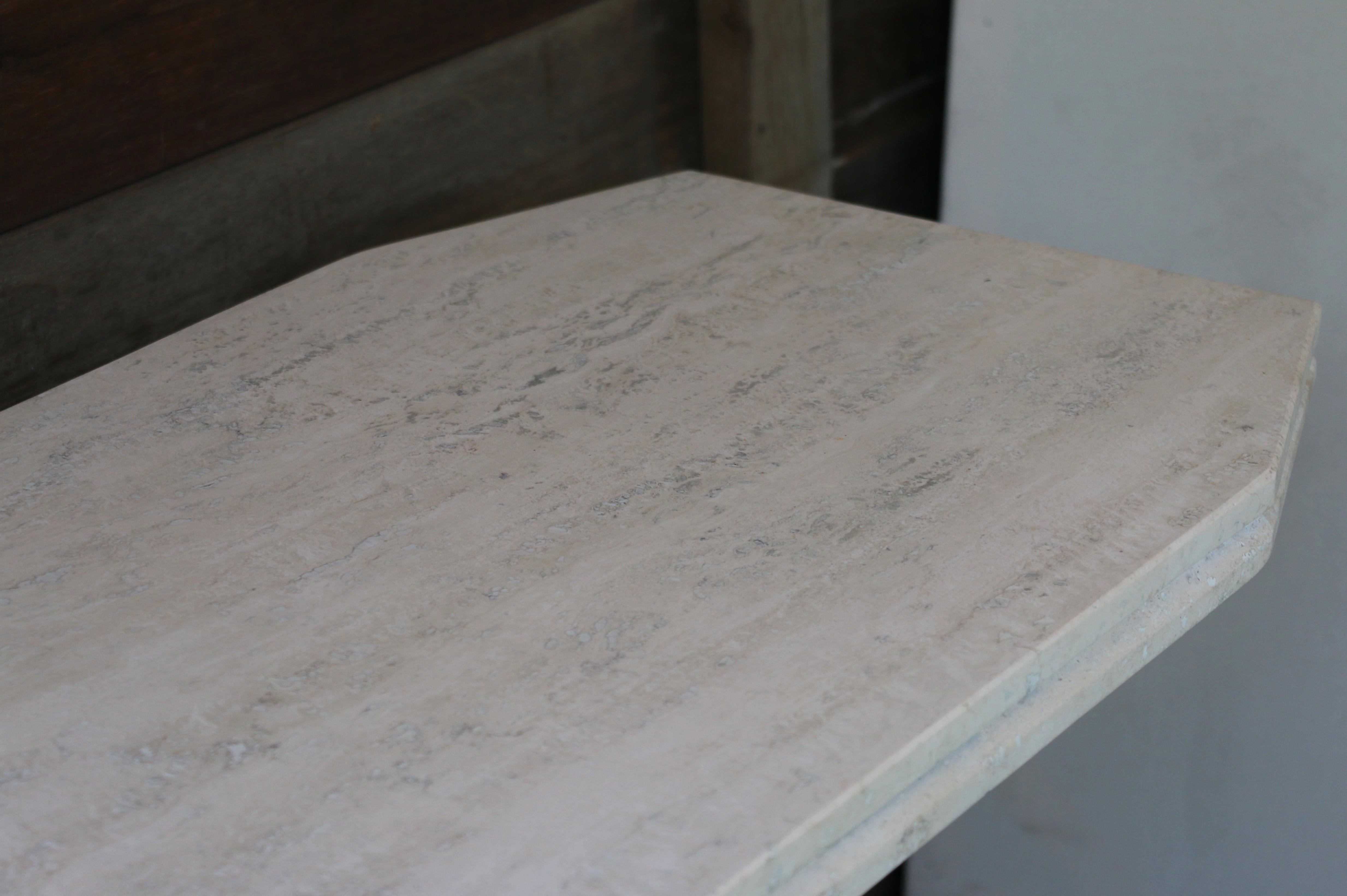 Vintage Travertine Console Table, 1970s en venta 3