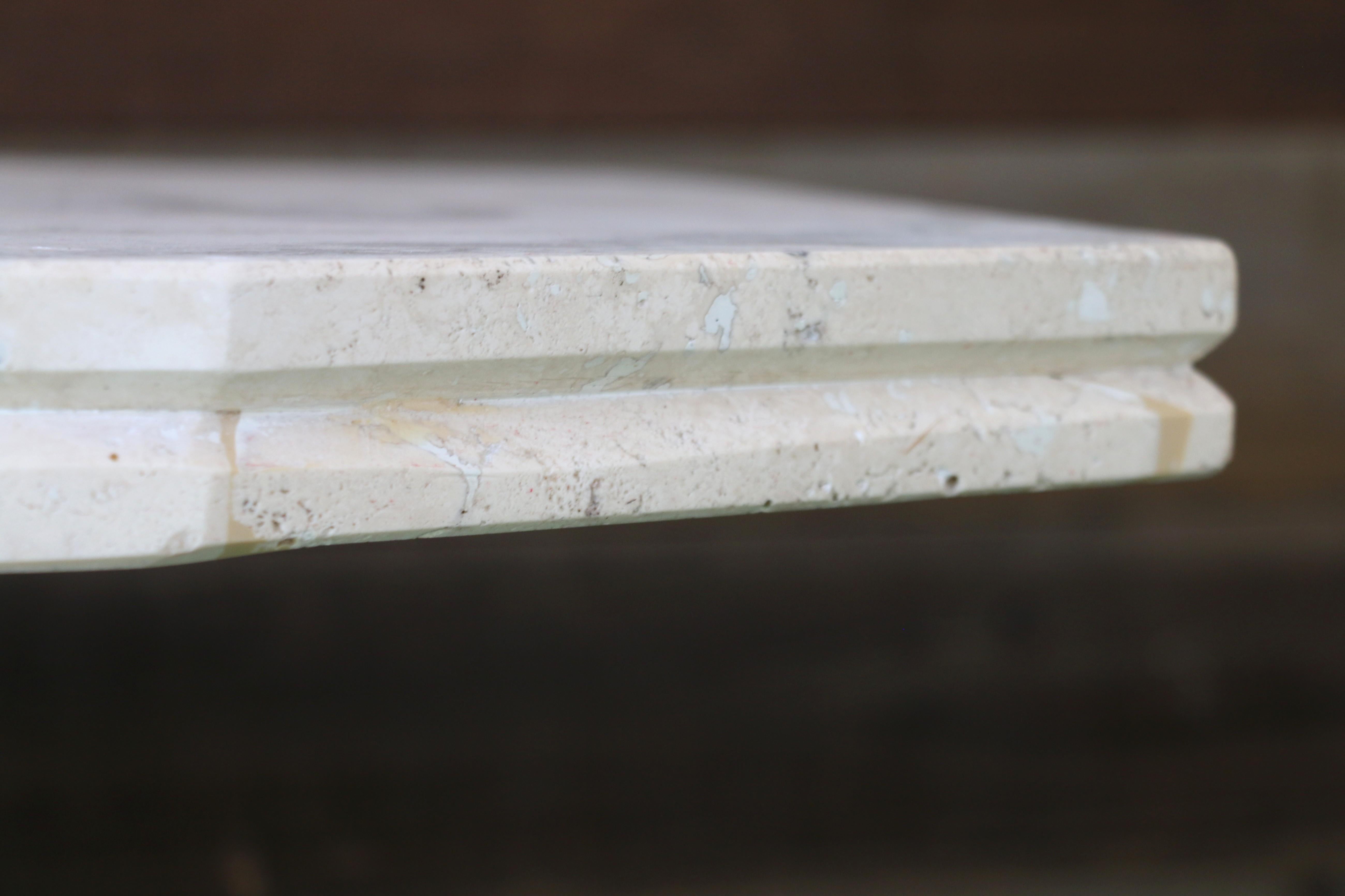 Vintage Travertine Console Table, 1970s en venta 13