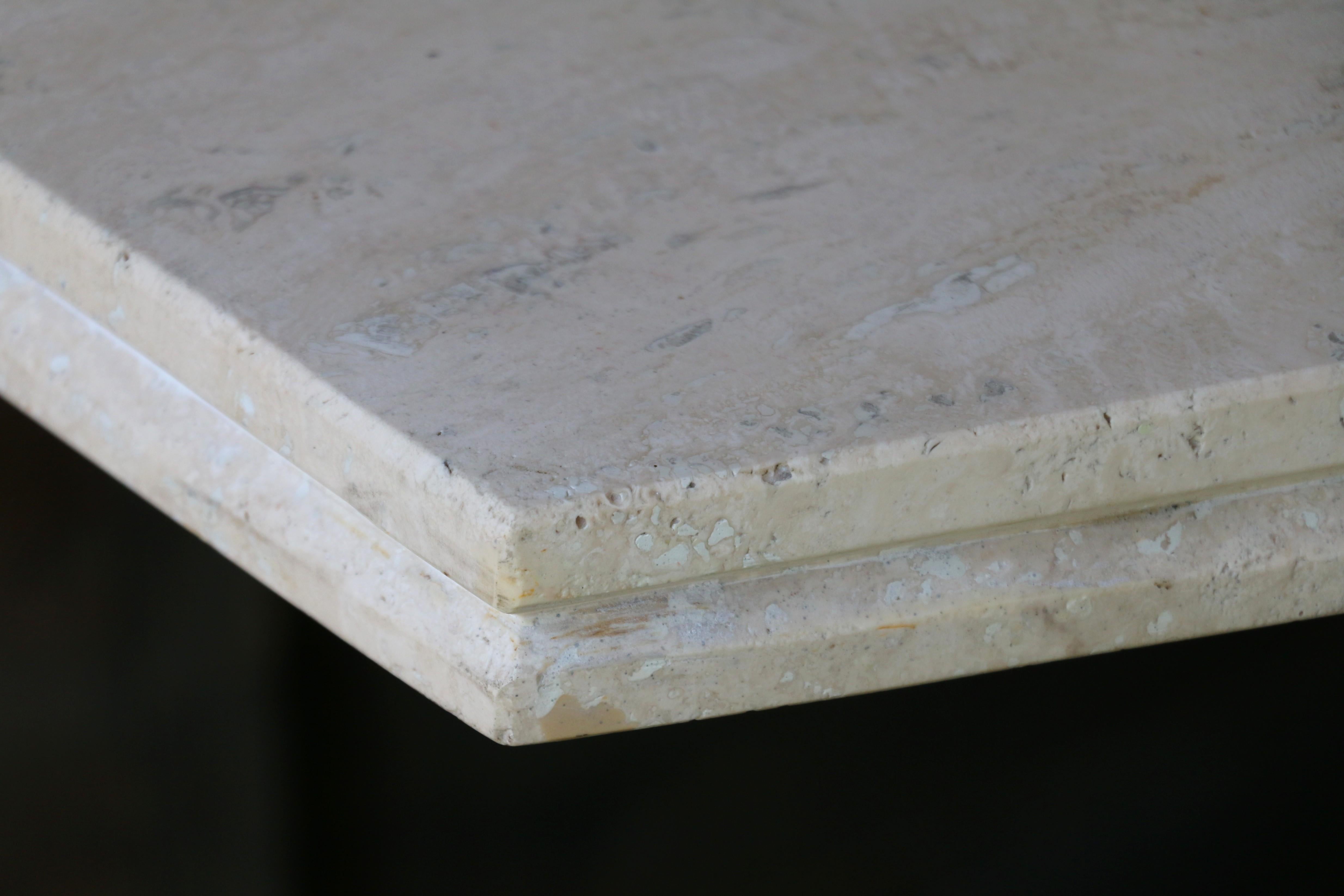 Vintage Travertine Console Table, 1970s en venta 1