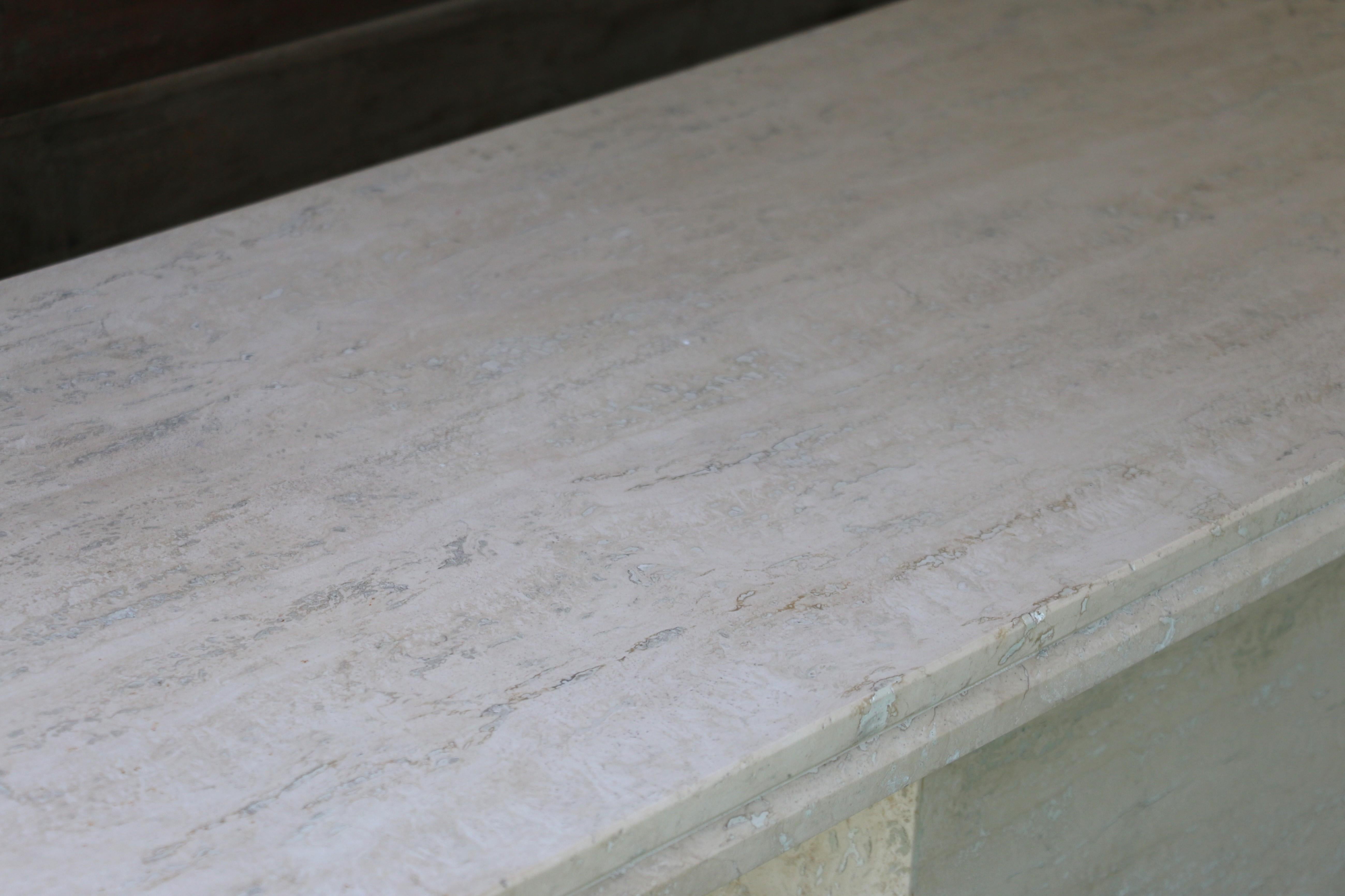 Vintage Travertine Console Table, 1970s en venta 2