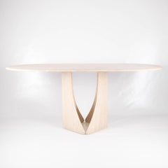 Vintage Travertine Dining Table