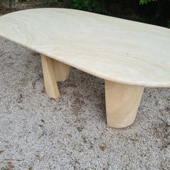 Vintage Travertine Dining Table