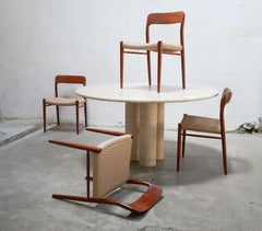 Vintage Travertin-Esstisch