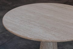 Vintage Travertine Dining Table From Italy, Circa 1970