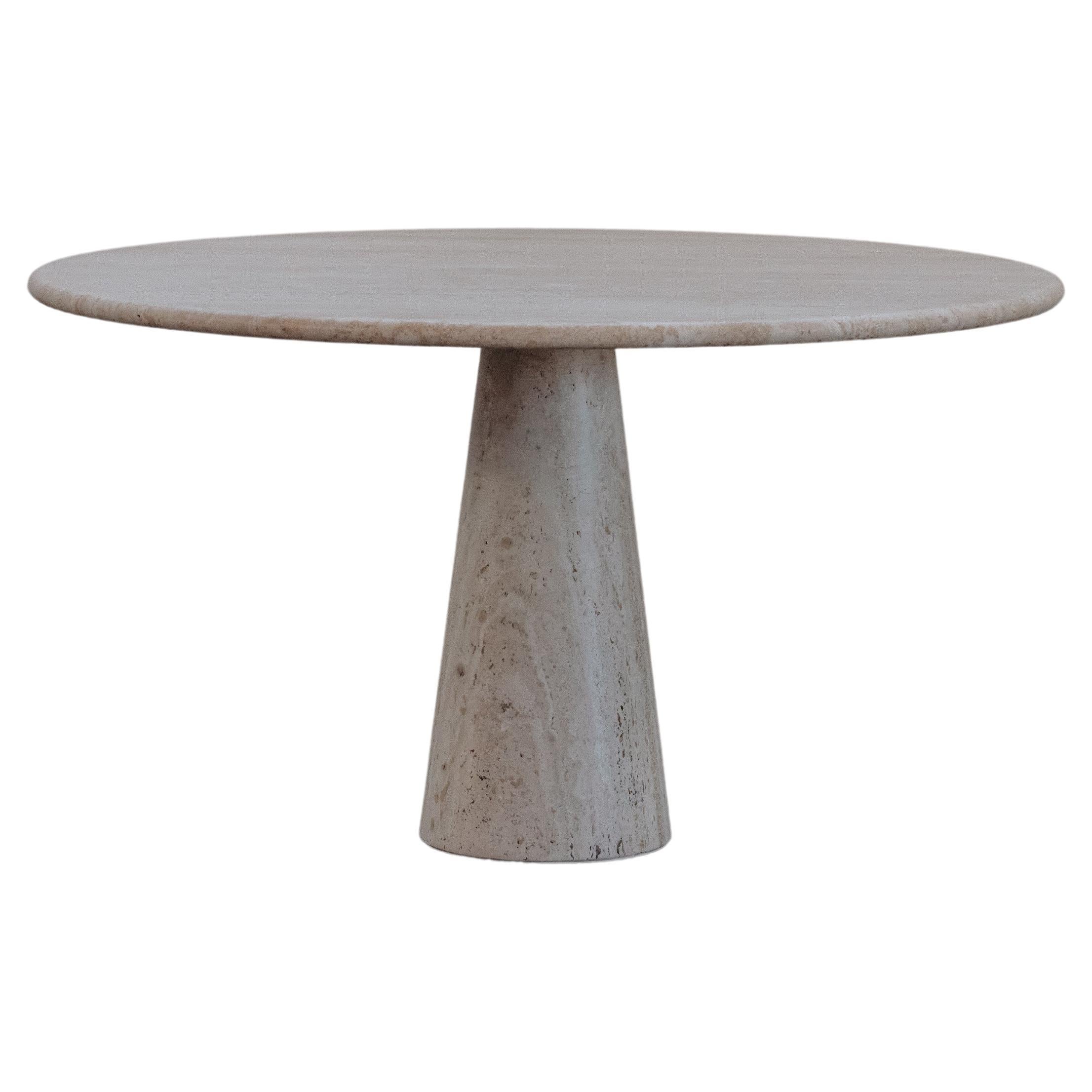 Vintage Travertine Dining Table From Italy, Circa 1970 For Sale