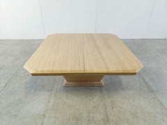 Vintage Travertine Hidden Bar Coffee Table, 1970s