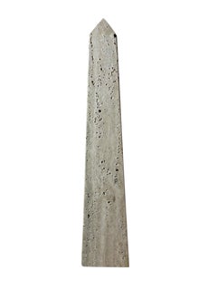 Vintage Travertine Obelisk