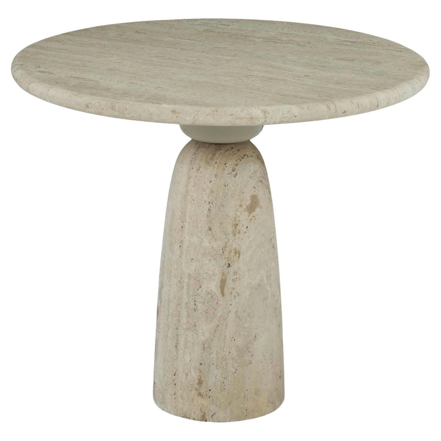 Vintage Travertine Side Table