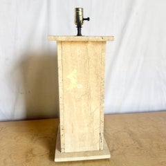 Vintage Travertine Table Lamp