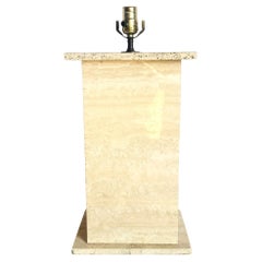 Vintage Travertine Table Lamp