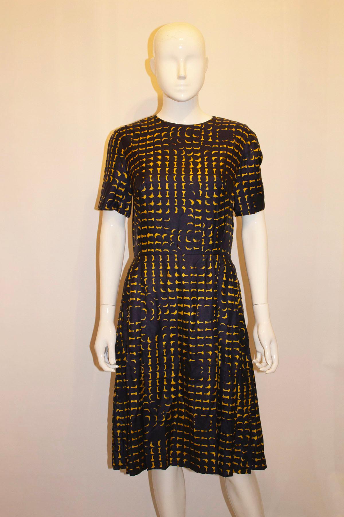 Black Vintage Treacy Lowe London Silk Dress For Sale
