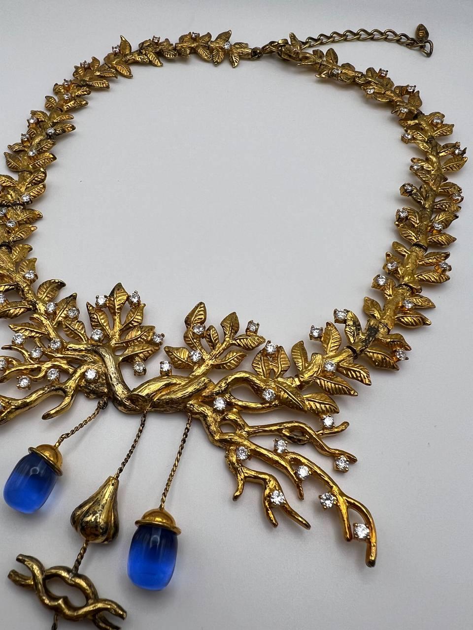 Vintage Tree of Life Necklace by Salvador Dali 3