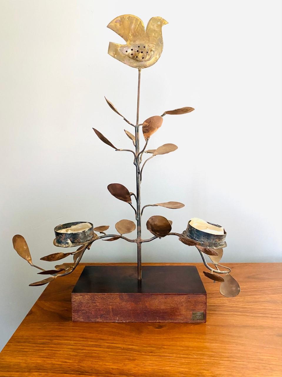 Hand-Crafted Vintage Tree of Life Sculpture by Emaus Talleres Monasticos For Sale