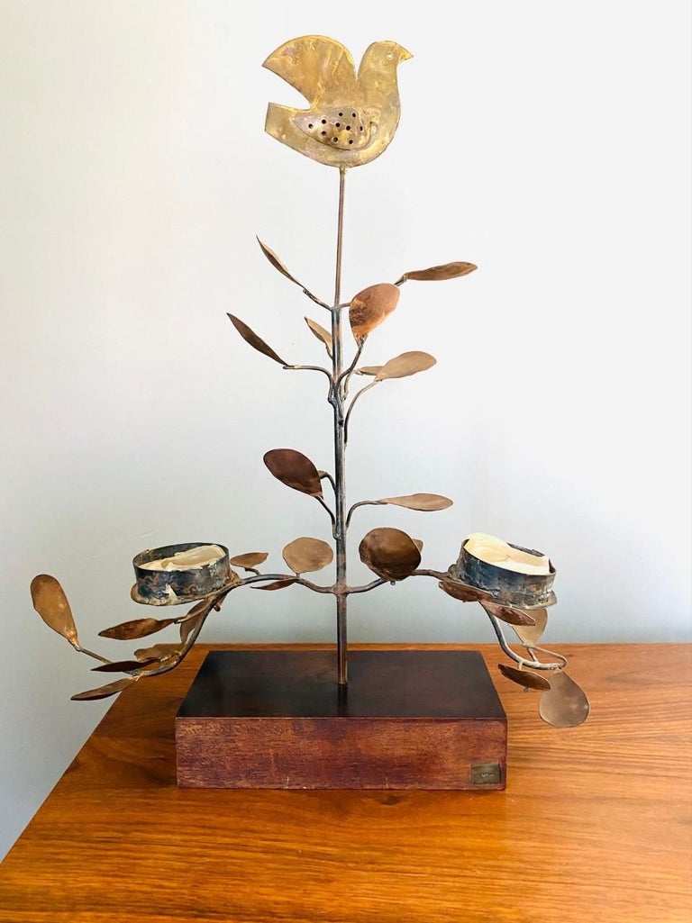 Mid-20th Century Vintage Tree of Life Sculpture by Emaus Talleres Monasticos For Sale