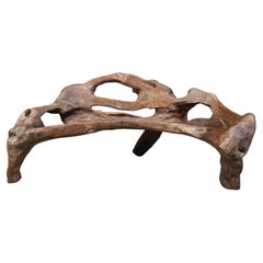 Vintage tree root bench, 1970s