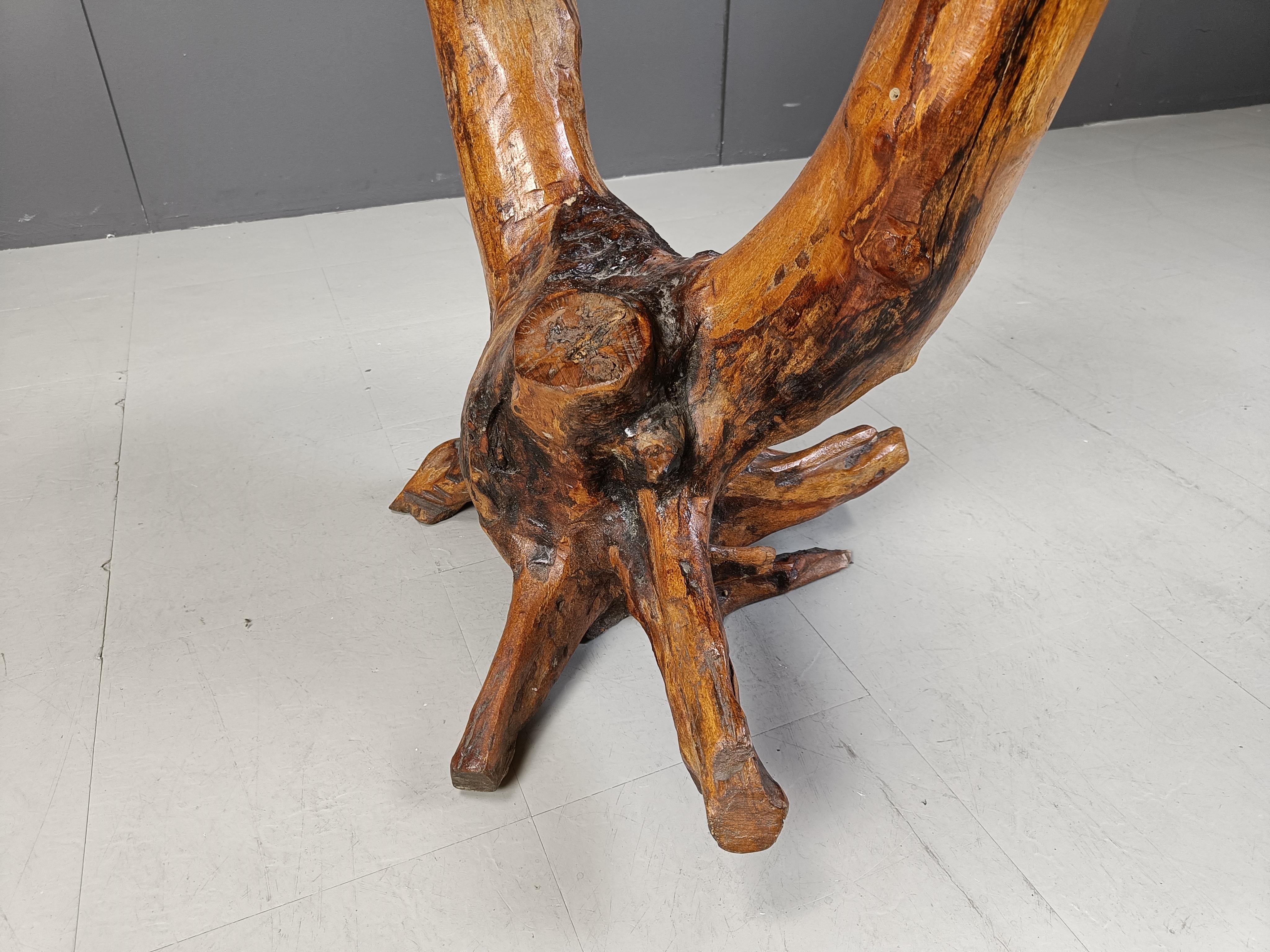 Tavolo con radici d'albero vintage, anni '60 in vendita 3