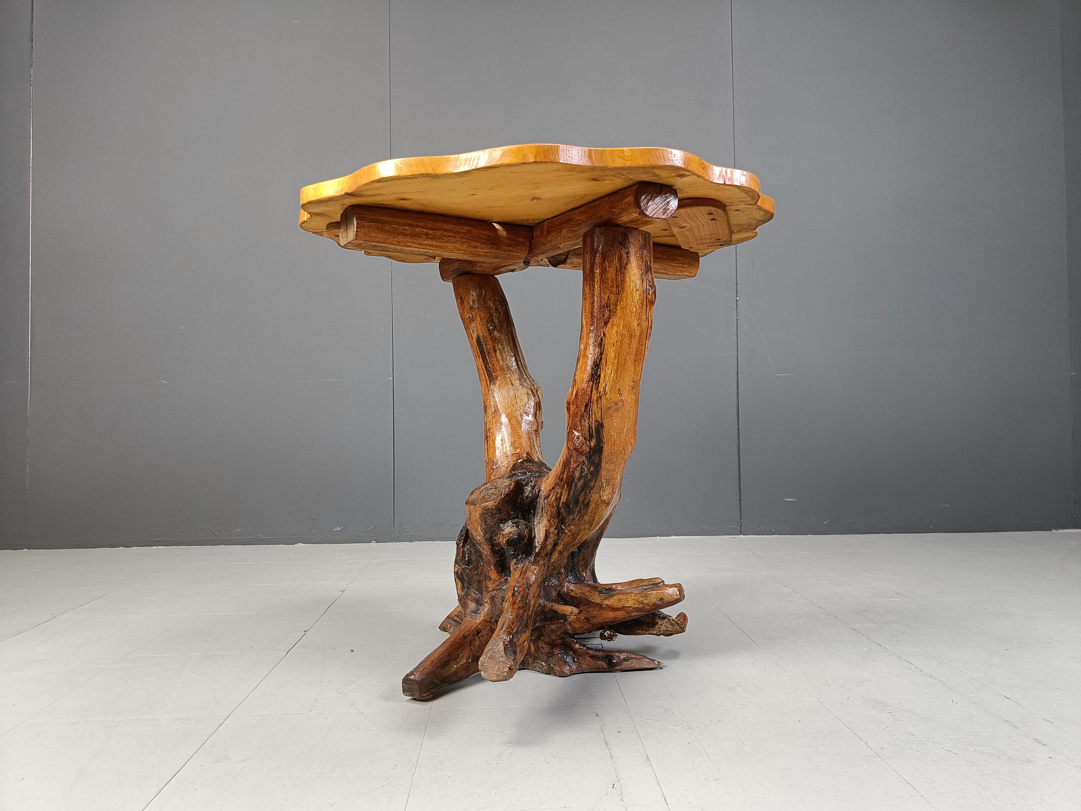 Tavolo con radici d'albero vintage, anni '60 In condizioni buone in vendita a Leuven, Vlaams Gewest