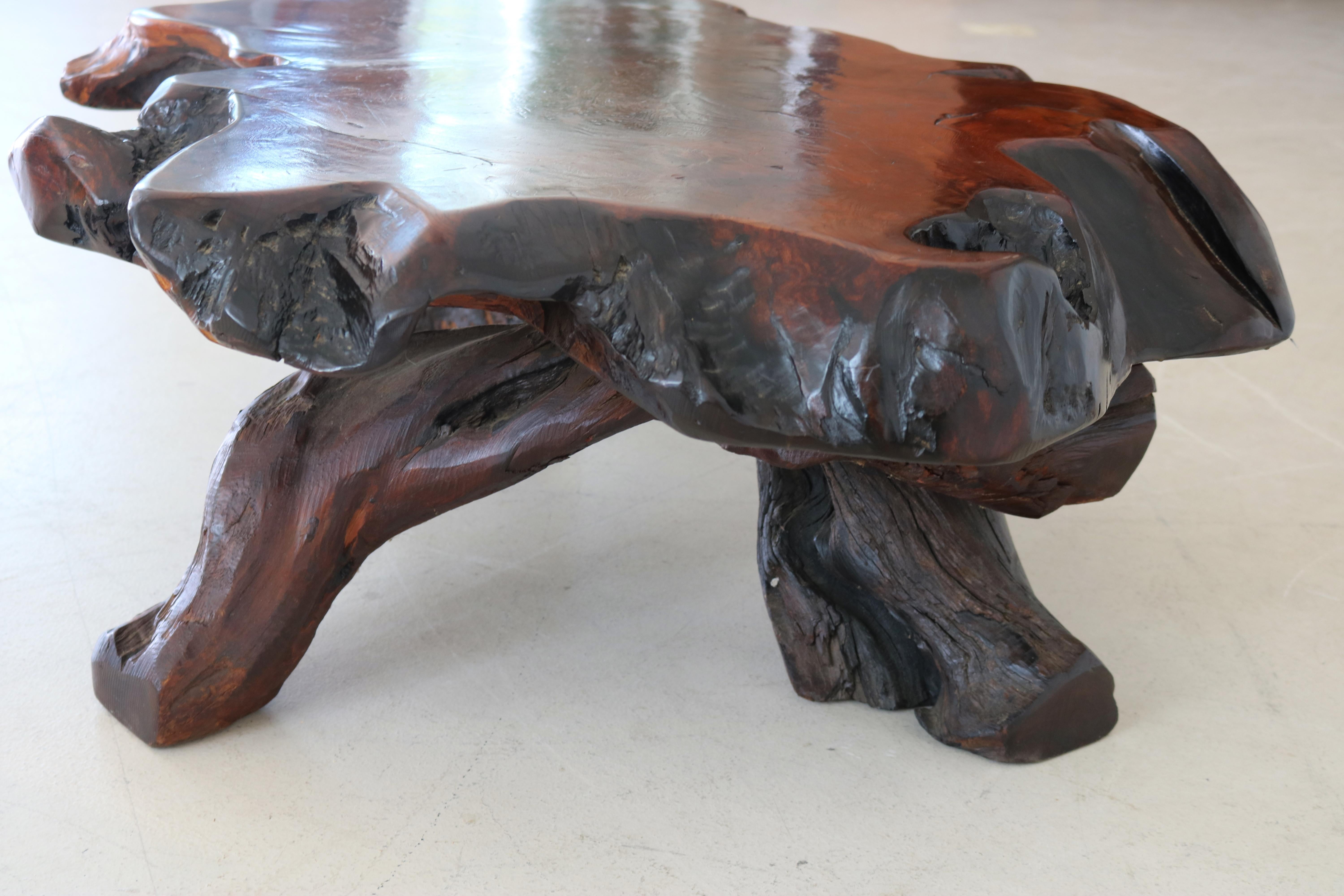 Vintage Tree Trunk Coffee Table Coffee Table Danish For Sale 5